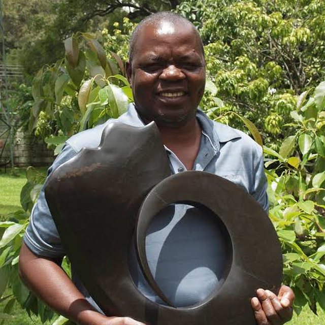 Portrait of Nesbert Mukomberanwa, sculptor