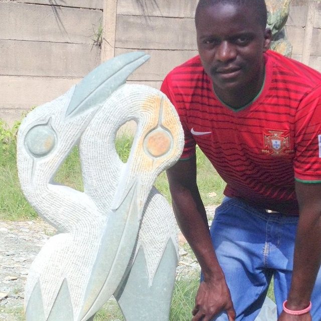 Portrait of Tawanda Kapusi, sculptor